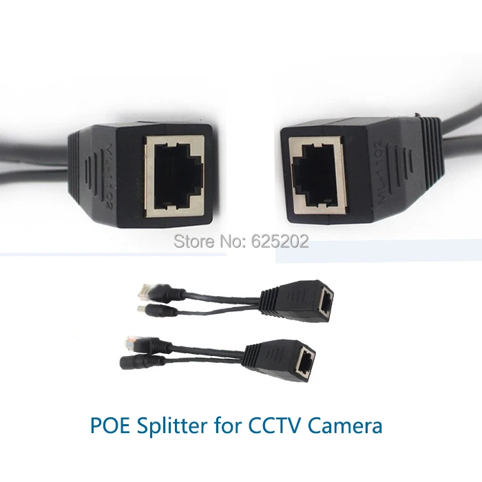 Mini Divisor POE para a Câmera IP 720 P/960 P/1080 P Frete grátis 2 Pares