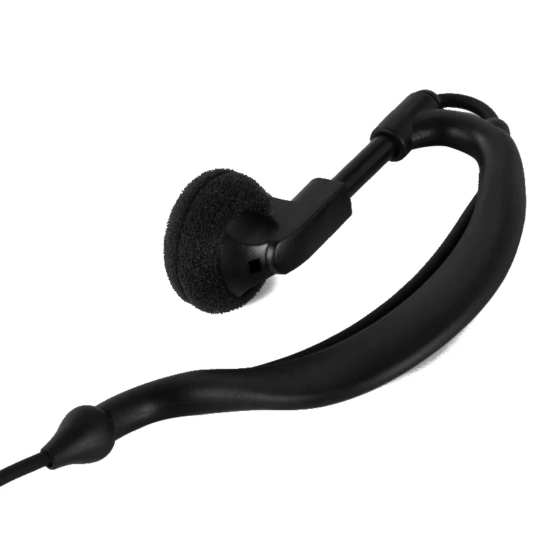 Guotong headphones K have Black High Quality Earhanger Ear-Hook Earpiece Earphone for Kenwood Walkie Talkie Radio