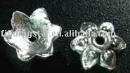 

FREE SHIPPING 600pcs Tibetan Silver Color dotted flower bead caps A626