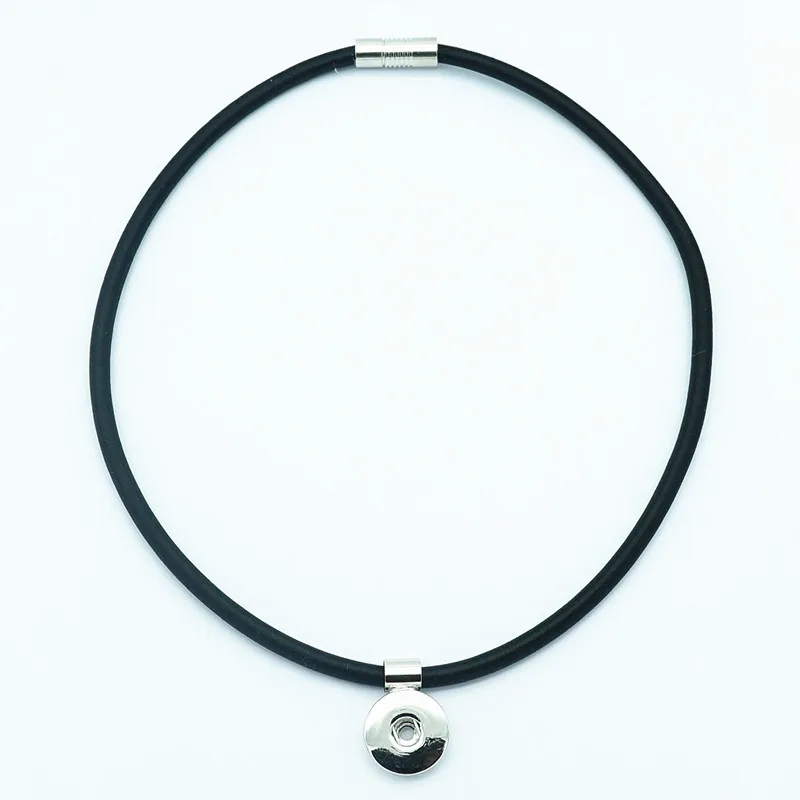 New DJ0096 Beauty colorful rope Snap necklace collars 45cm Magnet buckle fit DIY 18MM snap buttons jewlery