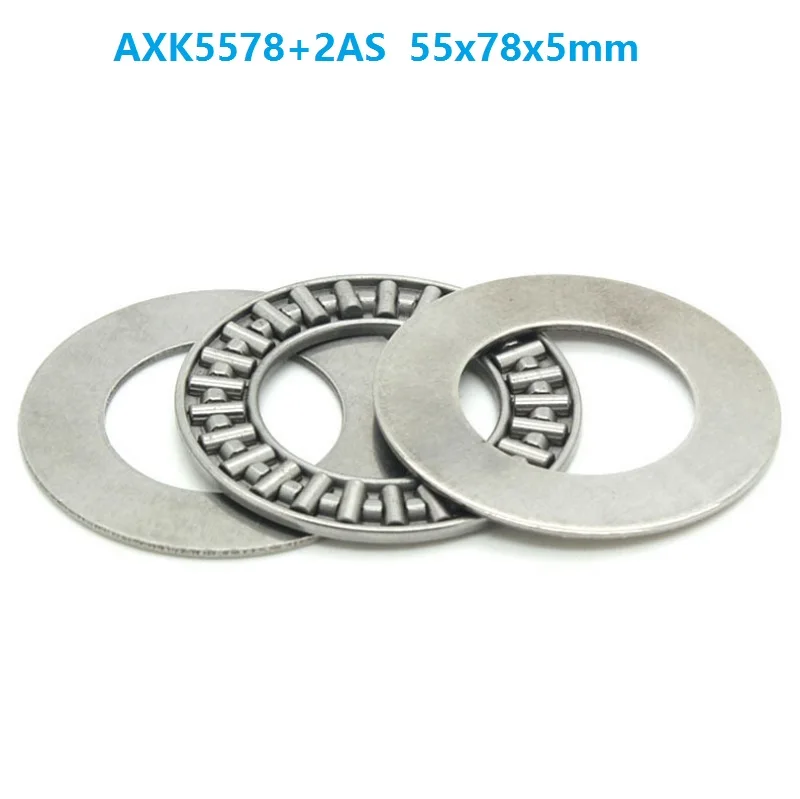 

20pcs/lot AXK5578+2AS Plane Thrust Need Roller Bearing 55x78x5mm needle roller cage assemblies 55*78*5mm