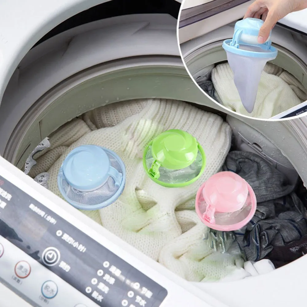 

Home Floating Lint Hair Catcher Mesh Pouch Washing Machine Laundry Filter Bag Bathroom Floating Pet Fur Catcher Shower Filter