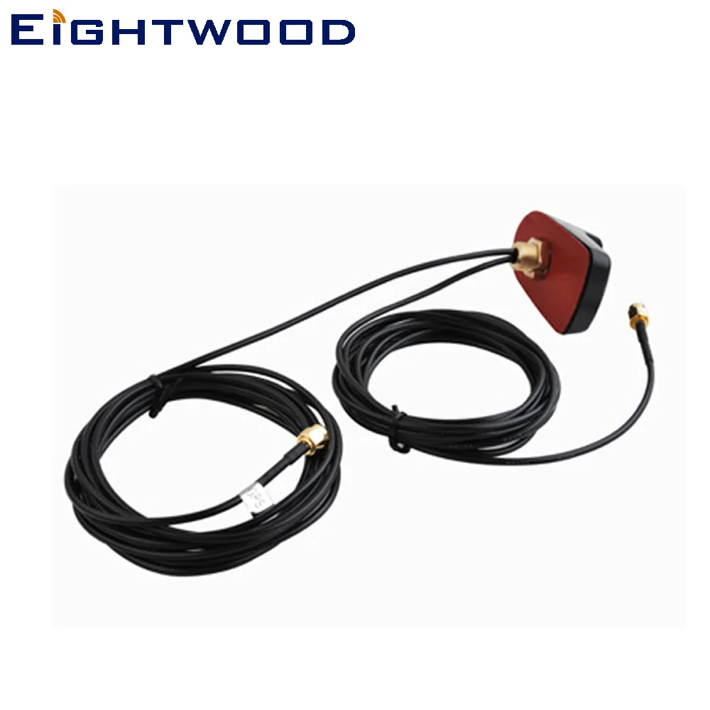 Eightwood Car Multi-band Antenna GPS WiFi Antenna Car Shark Antenna Aerial for GPS Receivers and Mobile for Audi BNW