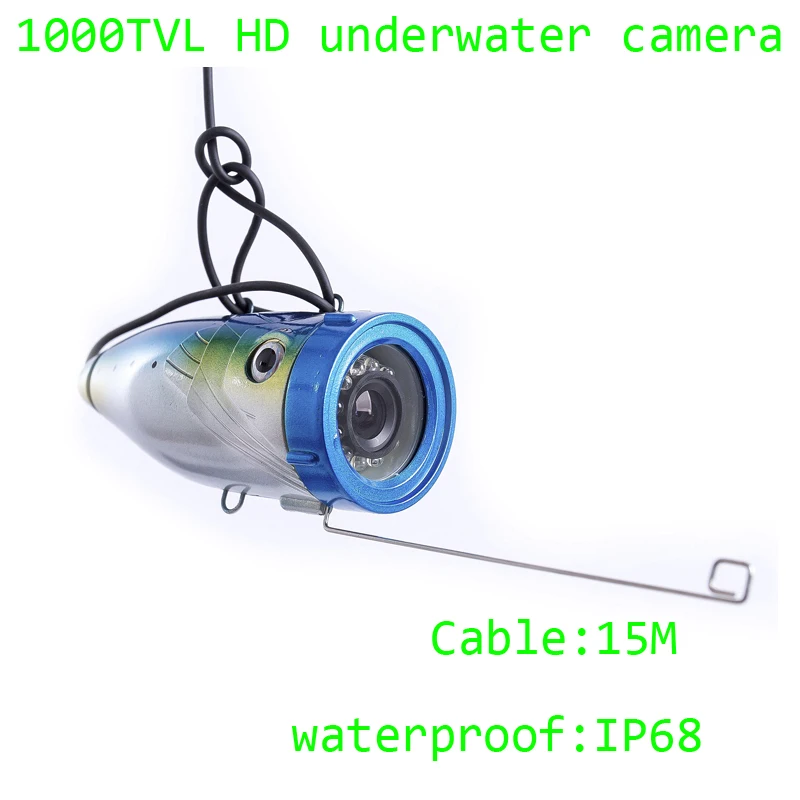 

15Meters Underwater camera fishing waterproof 1000TVL diving camera