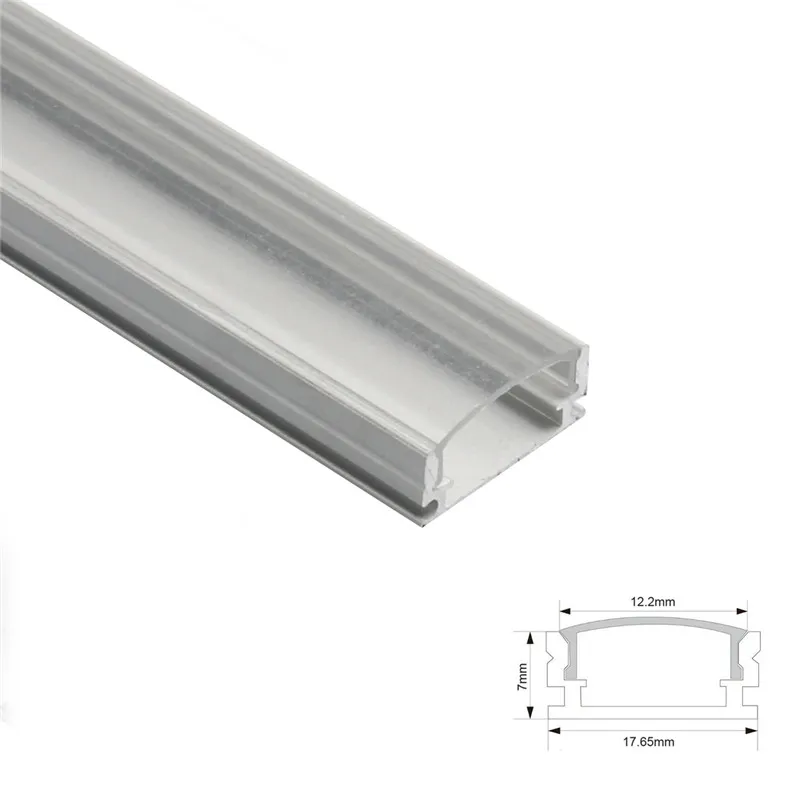 1 zestaw 50cm * 1.8mm U/V/YW styl w kształcie światła typu LED Bar kanał aluminiowy uchwyt przezroczysta osłona koniec do taśmy LED światła części