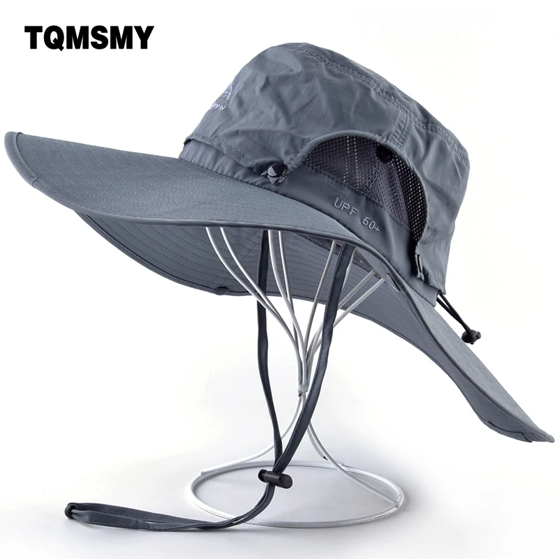 Unisex sun hats for women Wide Brim Fisherman cap Hiking camping gorros outdoor Waterproof fabric hat Anti-UV Bucket caps men