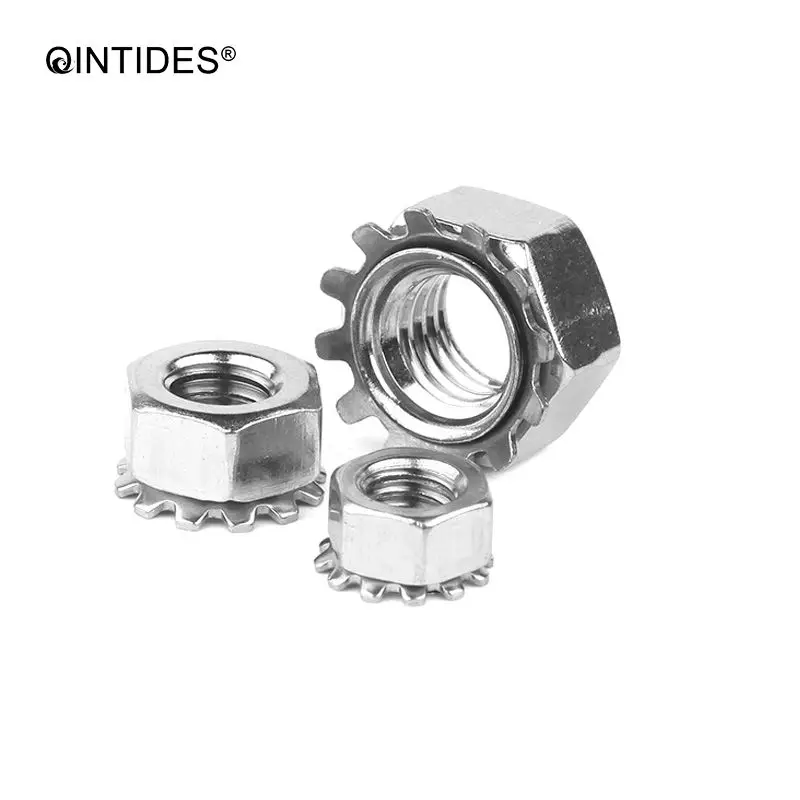 QINTIDES M3 M4 M5 M6 M8 M10  K nuts 304 Stainless Steel nuts K-Cap nut Multi-tooth / Flower Nut