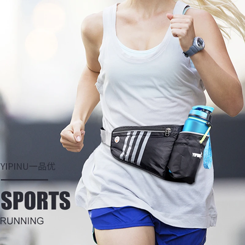 Sports Bag Running Waist Bag Pocket Jogging Portable Waterproof Cycling Bag Outdoor Phone anti-theft Pack Belt Bags Water bottle