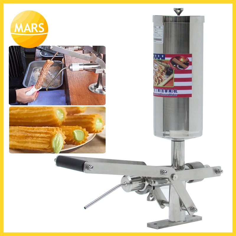 Mars Machinery 304 stainless steel churro cream filler machine 5L churro jam filling machine maker for sale