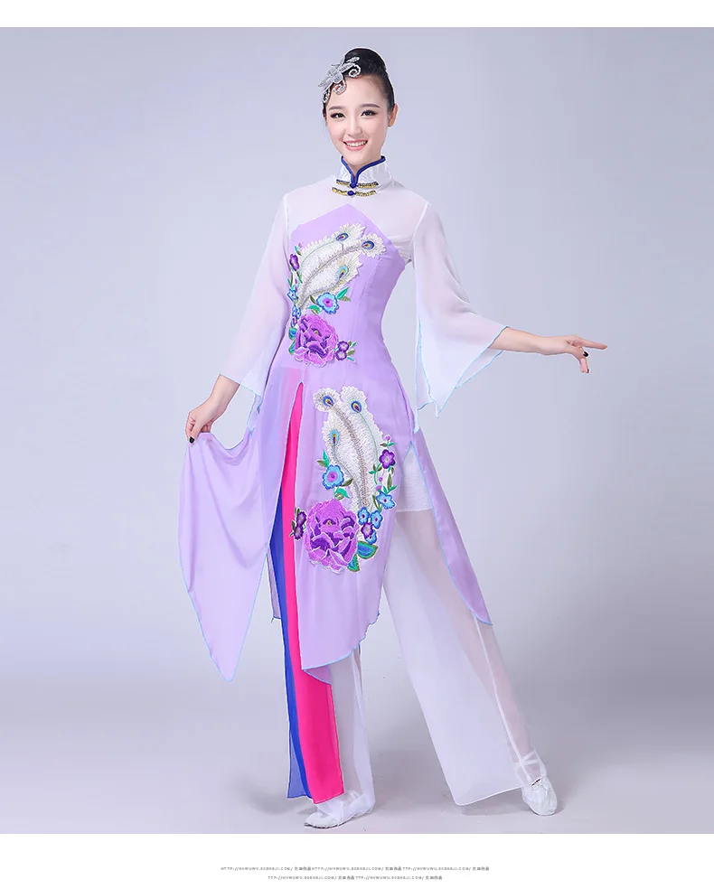 Fantasia chinesa de hanfu, traje clássico de dança com novo estilo, adulto, para performance de dança