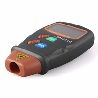 Kebidumei Digital Laser Tachometer Hour Meter Diagnostic tool Non-Contact Motor Lathe Speed Gauge Revolution Spin RPM Meter 