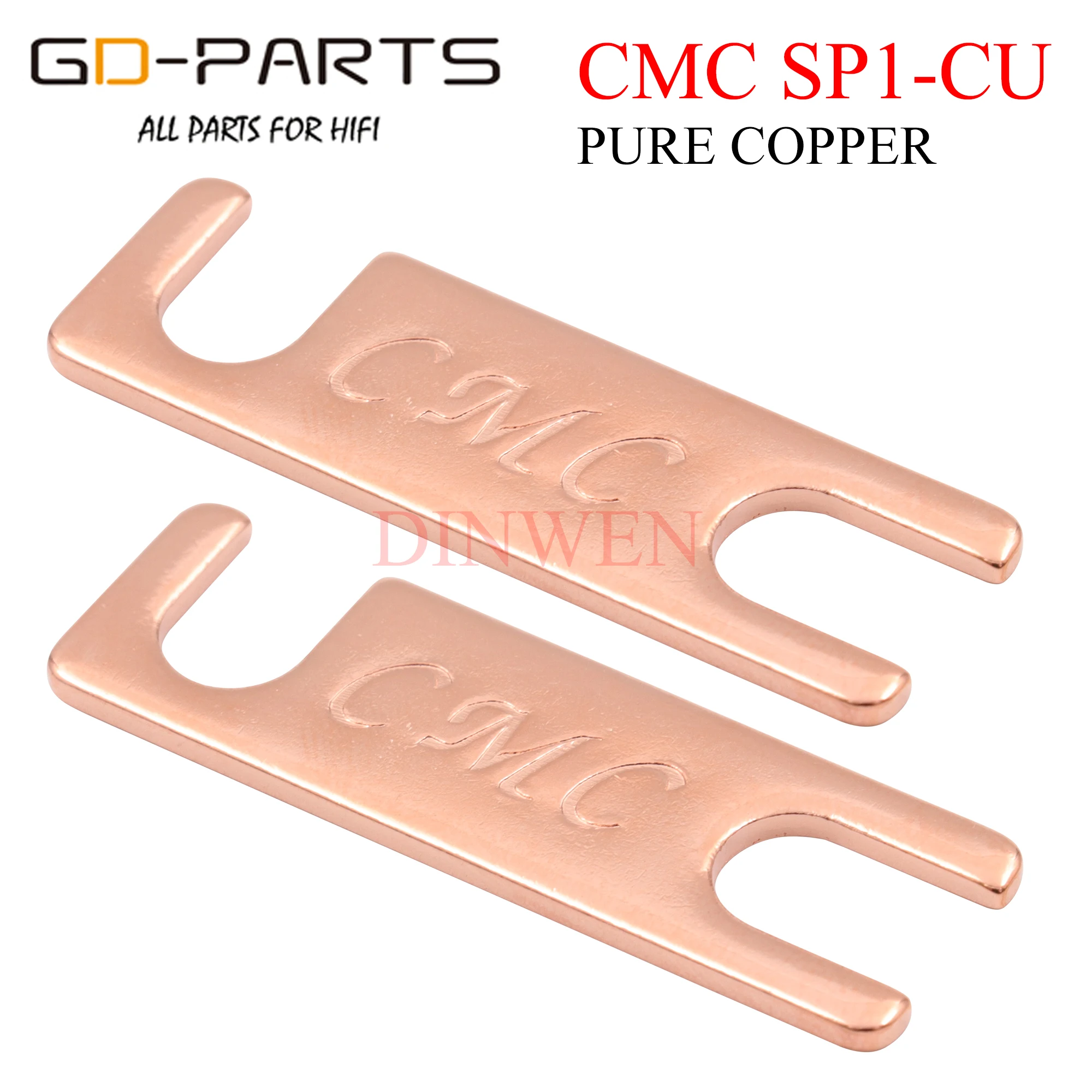 

CMC Pure Copper Parallel Connection Plate For HiFi Audio Speaker Binding Post SP1-CU 50x15x2mm 2PCS