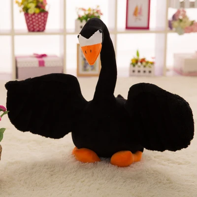 

soft plush toy about 30cm cartoon black swan plush toy doll Christmas gift b0441