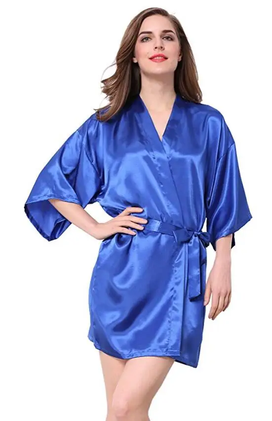 Bridesmaid robes Sleepwear Robe Wedding Bride Bridesmaid Robes Pyjama Robe Female nightwear Bathrobe Nightdress Nightgown