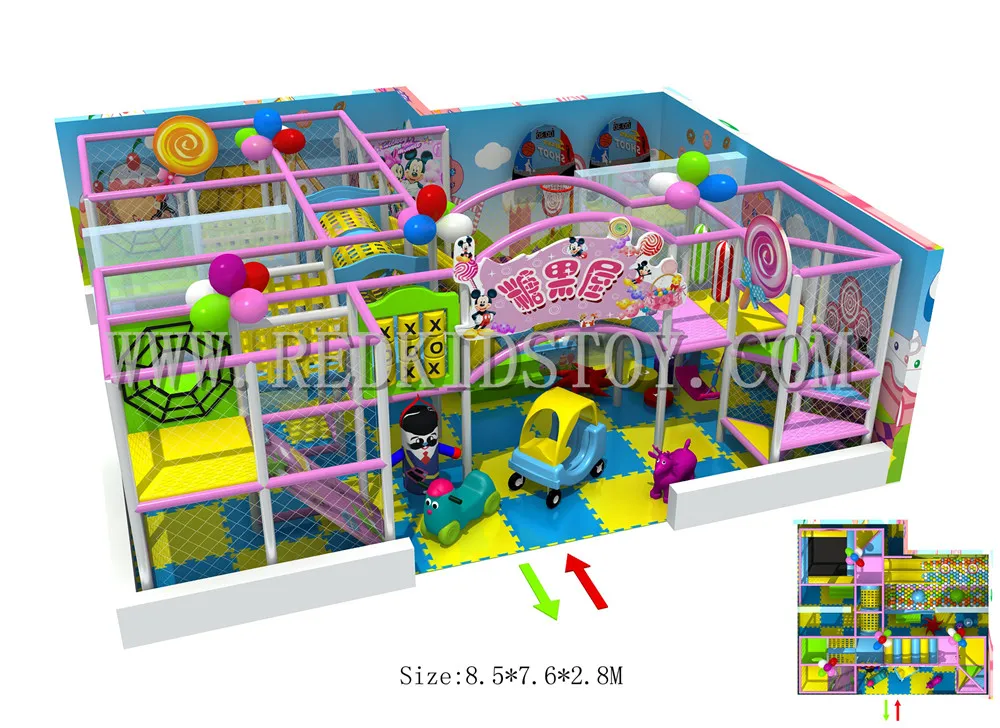 Exported to Canada Playground Indoor Golden Factory Free Design 151201-c