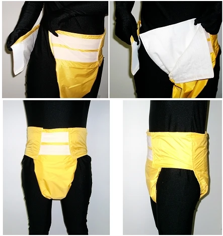 Free Shipping FUUBUU2050-YELLOW JAPAN Adult diapers/Waterproof shorts/Incontinence/Waterproof and breathable