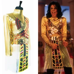 Classic MICHAEL JACKSON MJ Egypt Pharaoh Do You Remember The Time Set Unique Dance Outfit Wigs Halloween Costume Chritmas Show