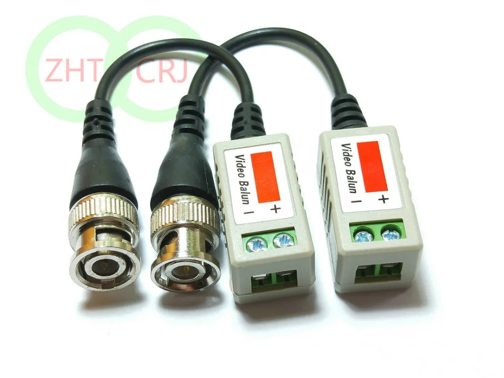 1pair lot Video Balun Twisted Passive Transceiver CCTV UTP BNC DVR Camera Cat5 adapter