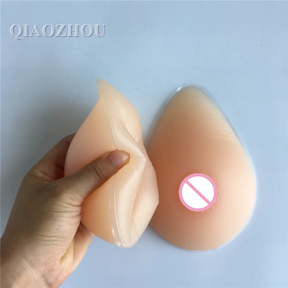 

400g A cup shemale silicone breasts soft fake boobs realistic breast forms suntan & nude skin two colors