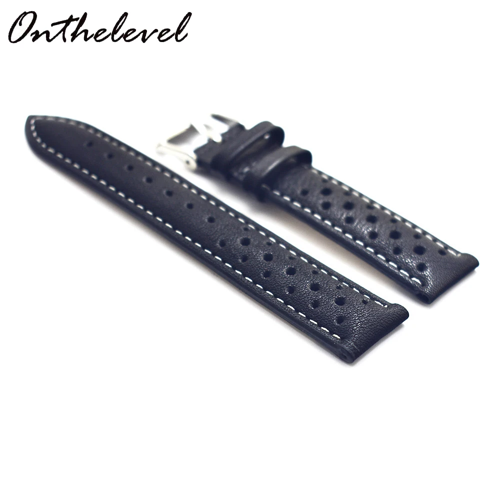 Watch Band Genuine Leather Straps 18mm 20mm 22mm 24mm Watch Acessories Klittenband Men High Quality Watchbands