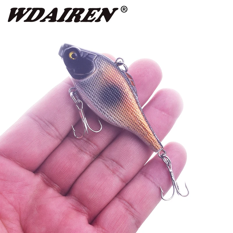 

1Pcs 6.5cm 10g Winter Fishing Lure Vib vibration baits With Lead Inside Ice Sea Fishing Tackle Diving Wobblers Lure WD-236