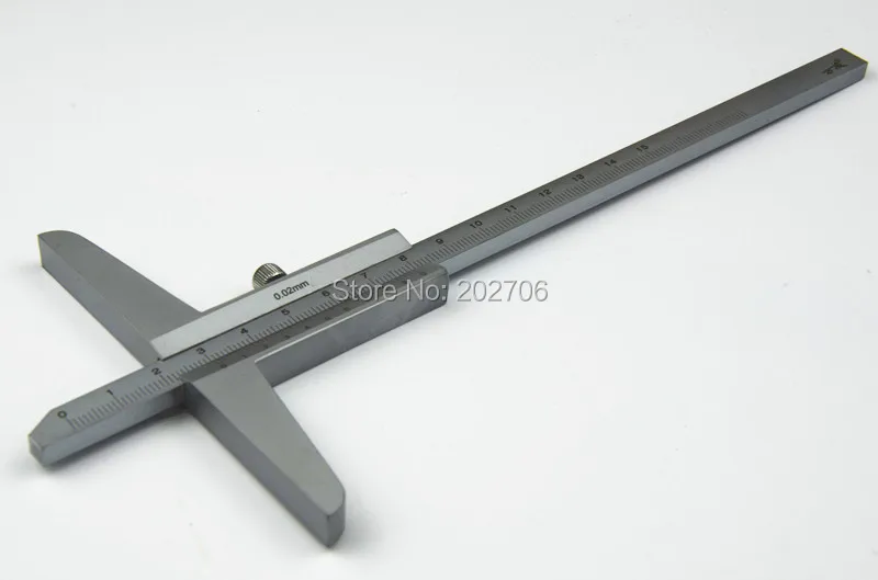 Imagem -04 - Precisão Profundidade Vernier Caliper Profundidade Calibre Ferramenta de Medição de Profundidade Alta Qualidade 150 mm 0.02 mm