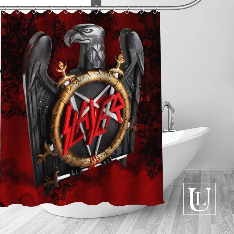 Slayer Shower Curtains Custom Bathroom Curtain Waterproof Bathroom Fabric Polyester Shower Curtain 1pcs Custom