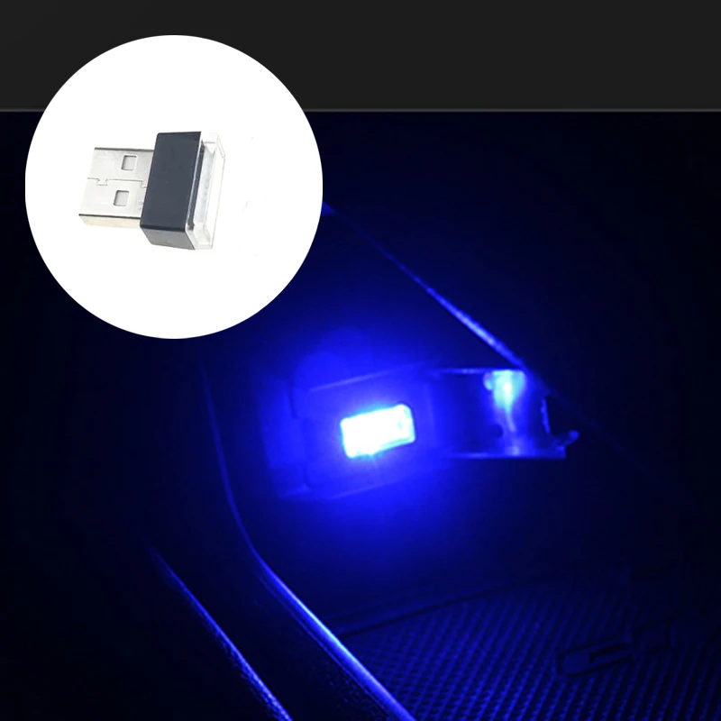 Car Universal USB LED Decorative Light Auto Parts for Mazda 2 3 5 6 CX5 CX7 CX9 Atenza Axela