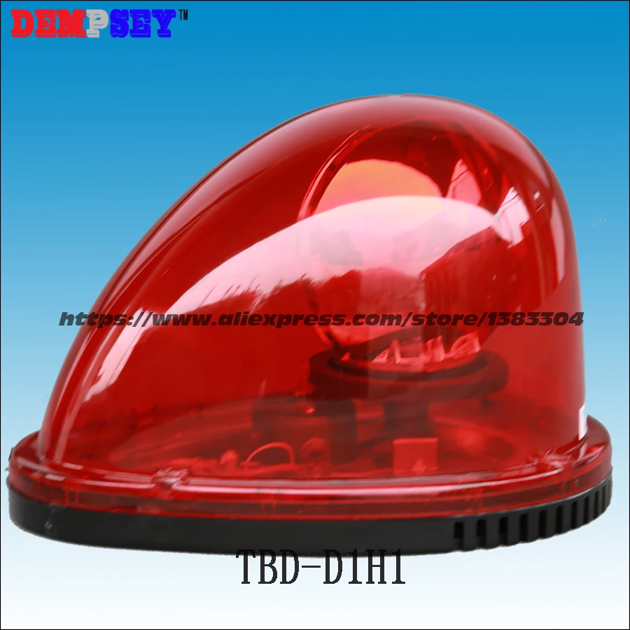 

Free Shipping,TBD-D1H1 Halogen Revolving Beacon,DC12/24V,Red warning light,fire&Police /Car rotator 30W light,Magnetic Install