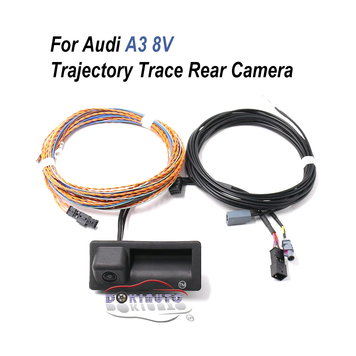 Rear View Camera Trunk handle with Trajectory Trace For Audi A3 8V MIB UNIT 8V0827566B 8V0 827 566 B Hatchback Sedan CARBIOLET