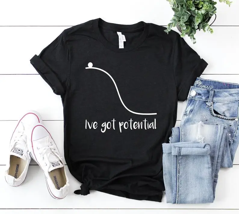 Skuggnas New Arrival I've got Potential Friends shirt Friendship Funny Stick shirt Gift T shirt 90s aesthetic Clothing