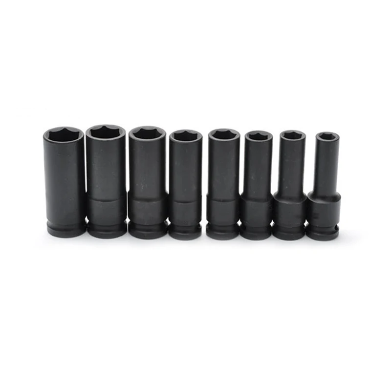 35PC Air Impact Presa Profondo 6 Punto Assale Dado Presa 8-32 millimetri CRV Breve e Lungo Tipo
