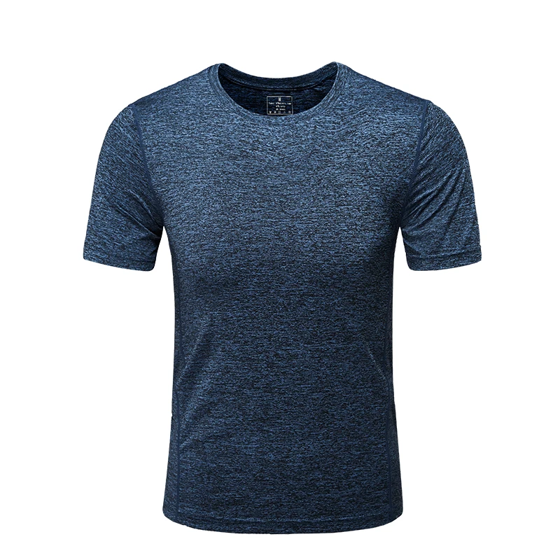 Running T Shirts Men Sport Tshirts Short Sleeve Gym Clothing Breathable Quick Dry Fitness Tops New Elasticity Jogging Tshirt Man