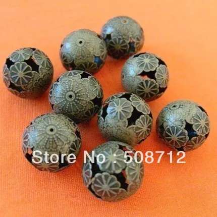 

Free shipping!!!!! wholesale 100pcs 20mm Bronze FILIGREE BEADS/End Spacer Beads