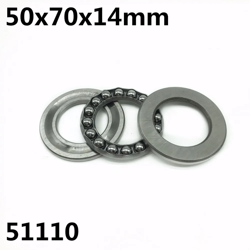 

2Pcs 51110 50x70x14mm Axial Thrust Ball Bearings 8110 High quality
