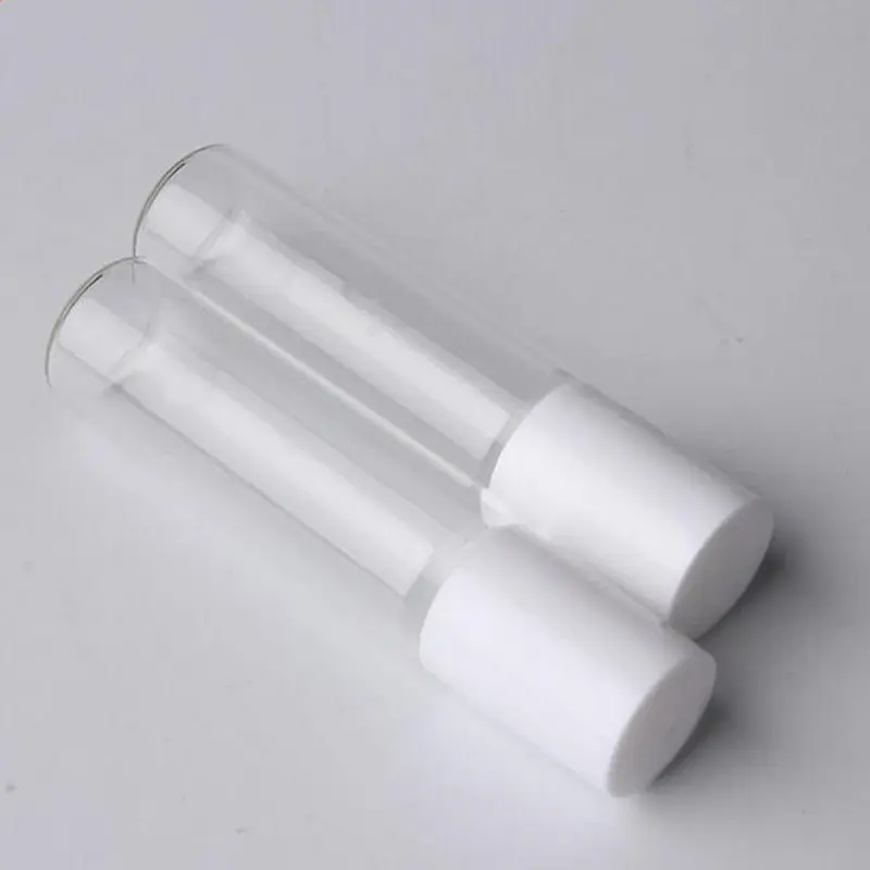 10ml White Cap Transparent Clear Glass Roller Bottle Empty Ball Perfume Bottle