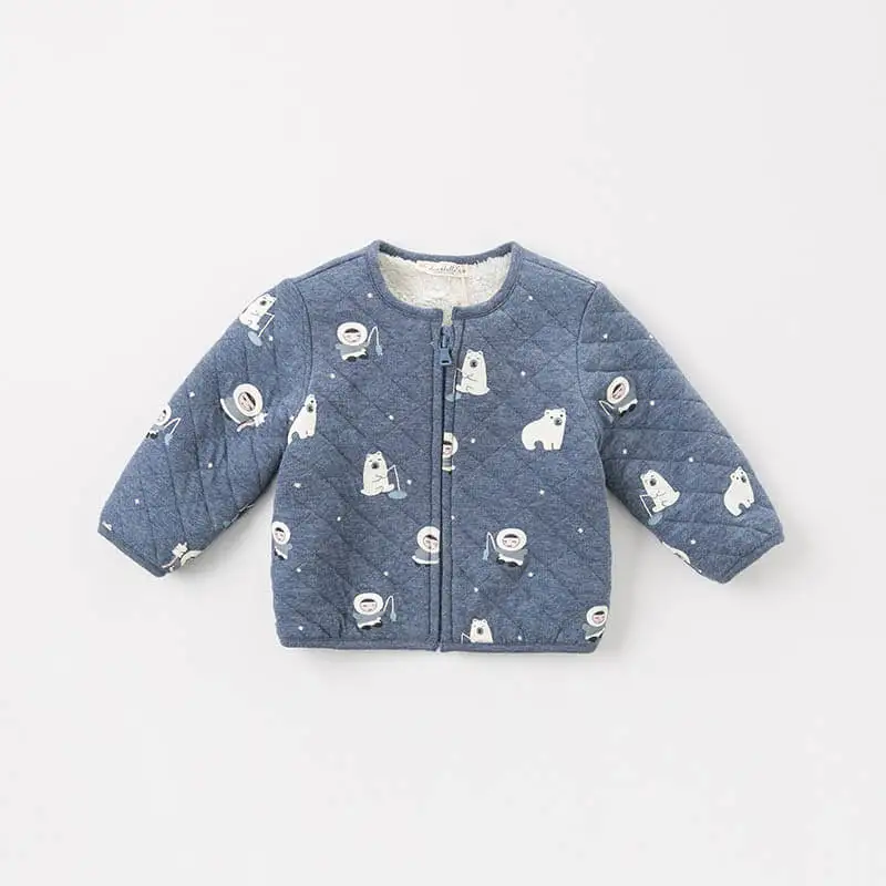 DB4273-C dave bella baby unisex cotton jacket children  outerwear fashion coat