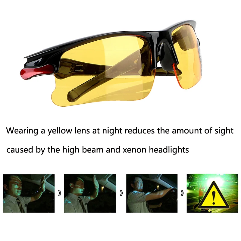 Car Night Vision Glasses Driver Goggles Protective For Mitsubishi motors asx lancer 10 9 x outlander xl pajero sport 4 carisma