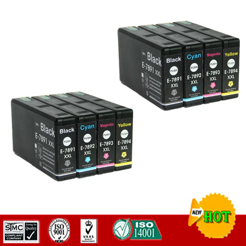 Compatible Ink Cartridge for Epson T7891 T7892 T7893 T7894 For Epson WorkForce Pro WF-5110DW 5190DW 5620DWF 5690DWF etc.