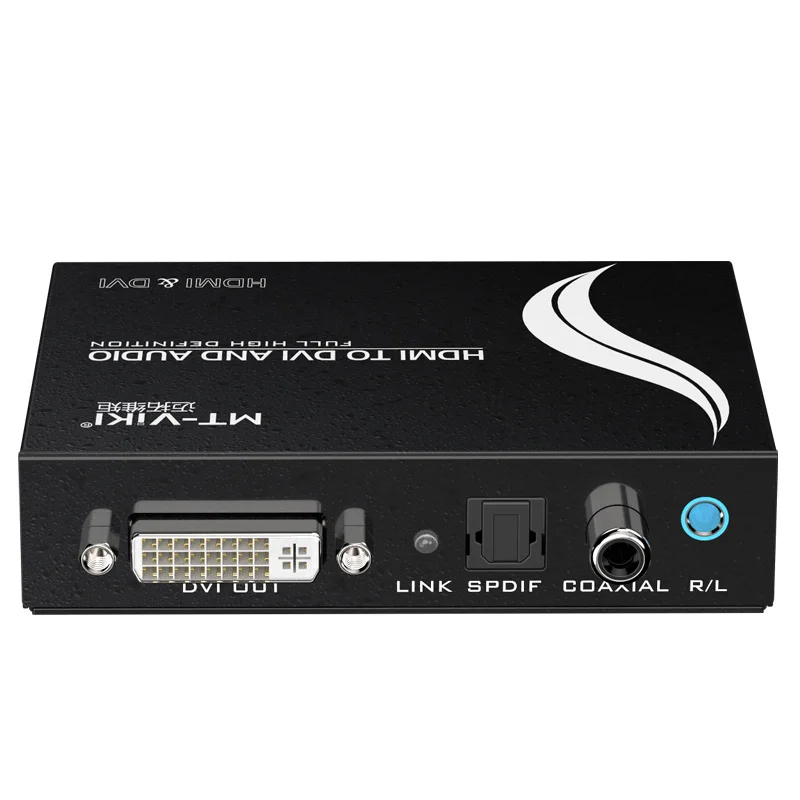 MT-VIKI HDMI-compatible To DVI Converter With Audio SPDIF  PS4 To DVI Monitor 1 Point 2 HD Converter Support 1920*1080P MT-HDV13