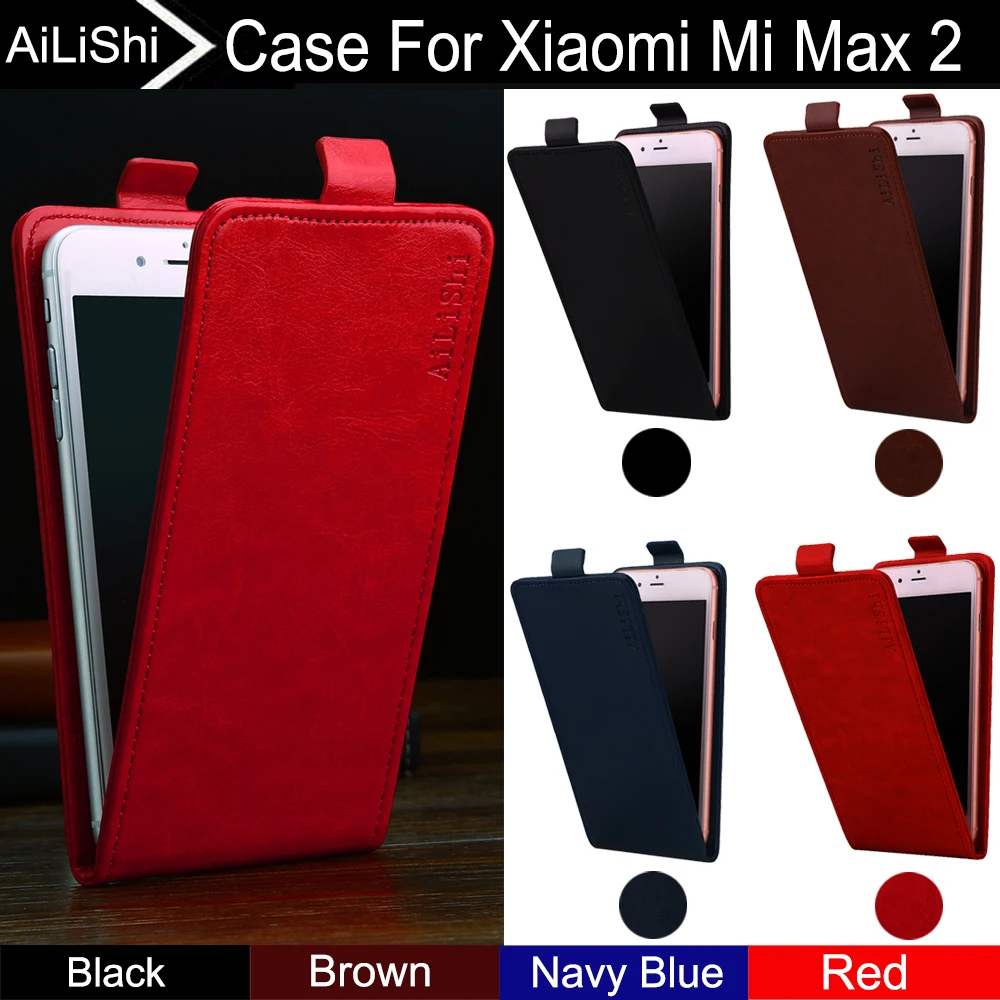 

AiLiShi-Leather Case for Xiaomi Mi Max 2 Max2, Up and Down Vertical Phone Flip, Phone Accessories, Factory Direct Tracking