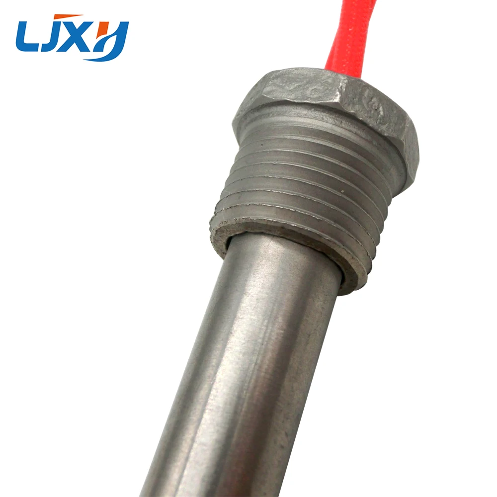 LJXH Cartridge Heating Resistance Element DN15/21mm Thread 12x250/300mm Tube Size 201SUS AC110V/220V/380V