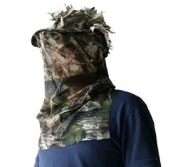 Ghillie kamuflaj yapraklı şapka 3D tam yüz maskesi şapkalar türkiye Camo Hunter avcılık aksesuarları