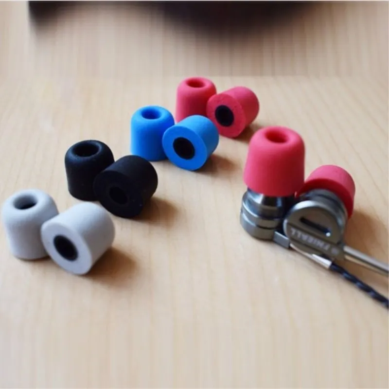 12 Pairs Noise Isolation Memory Foam Ear Tips C Sets T400 T500 Sponge Ear Pads Earbud For In-ear Earphone M Size