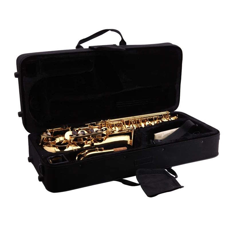 

Alto saxophone paint golden flower, students alto saxophone
