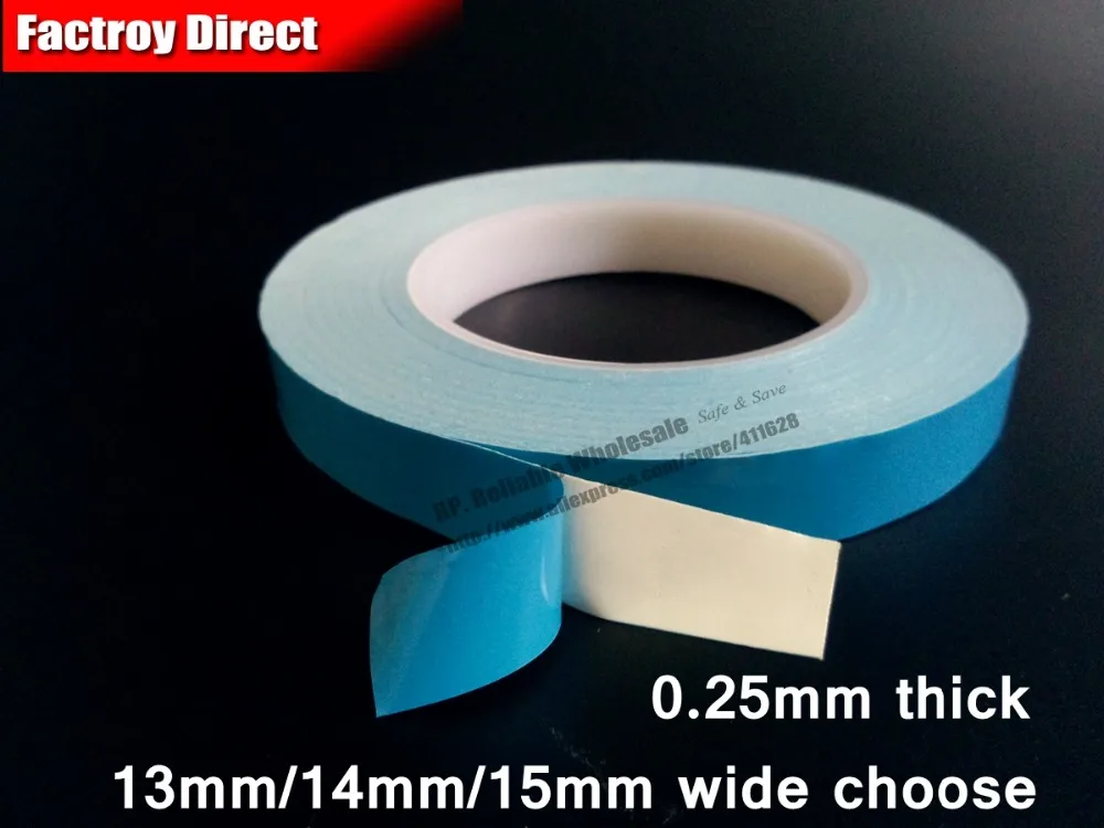 13mm/14mm/15mm wide choose * 20M Double Sided Thermal Conductive FiberGlass Tape for LED Strip Light, Chipset IC, Heat Sink