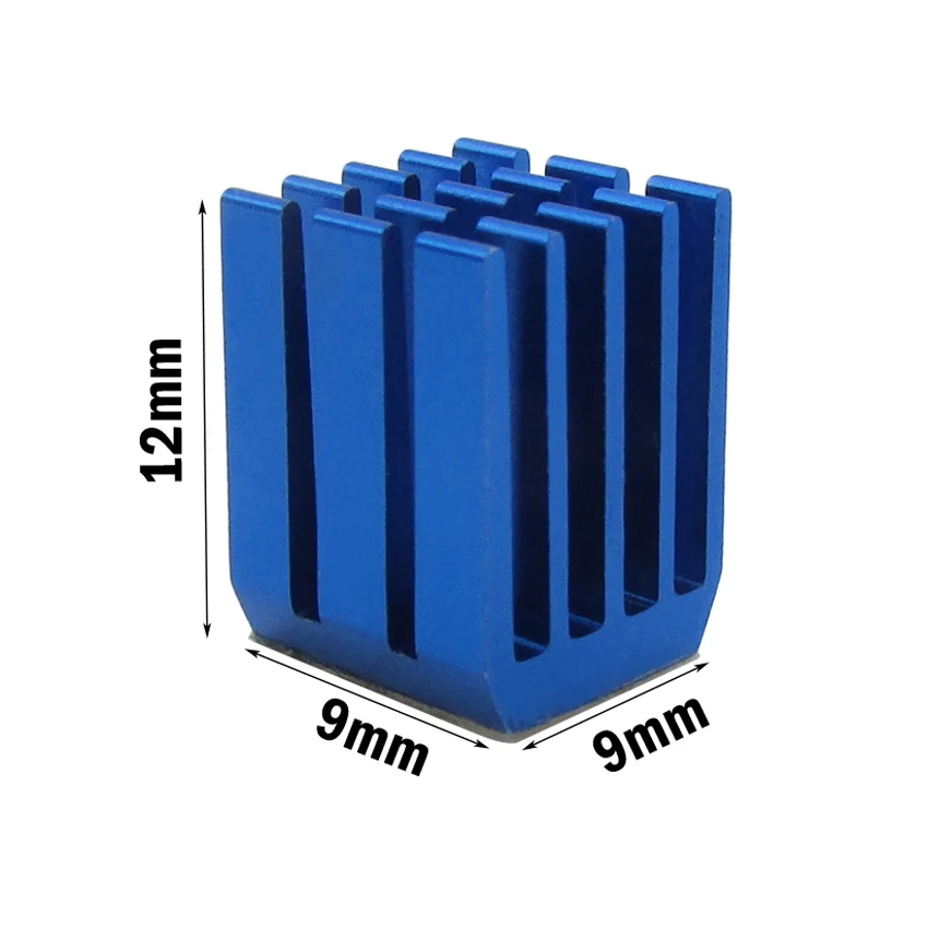 1000PCS 9x9x12mm 9mm Mini Cooling Aluminum Heatsink  9x9x12MM Chipset Heat Sink RAM Radiator Heatsink Cooler