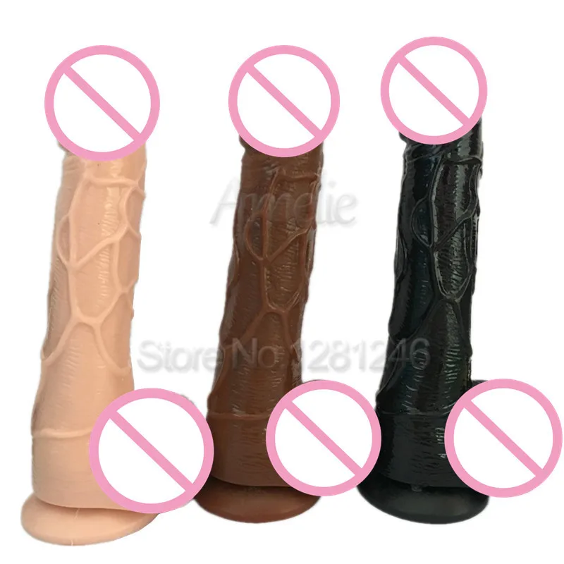 3 Size 3 Color Silicone Realistic Dildos Strong Suction Cup Dick Adult Sex Toys for Women Lesbian Erotic Male Penis Sex Products