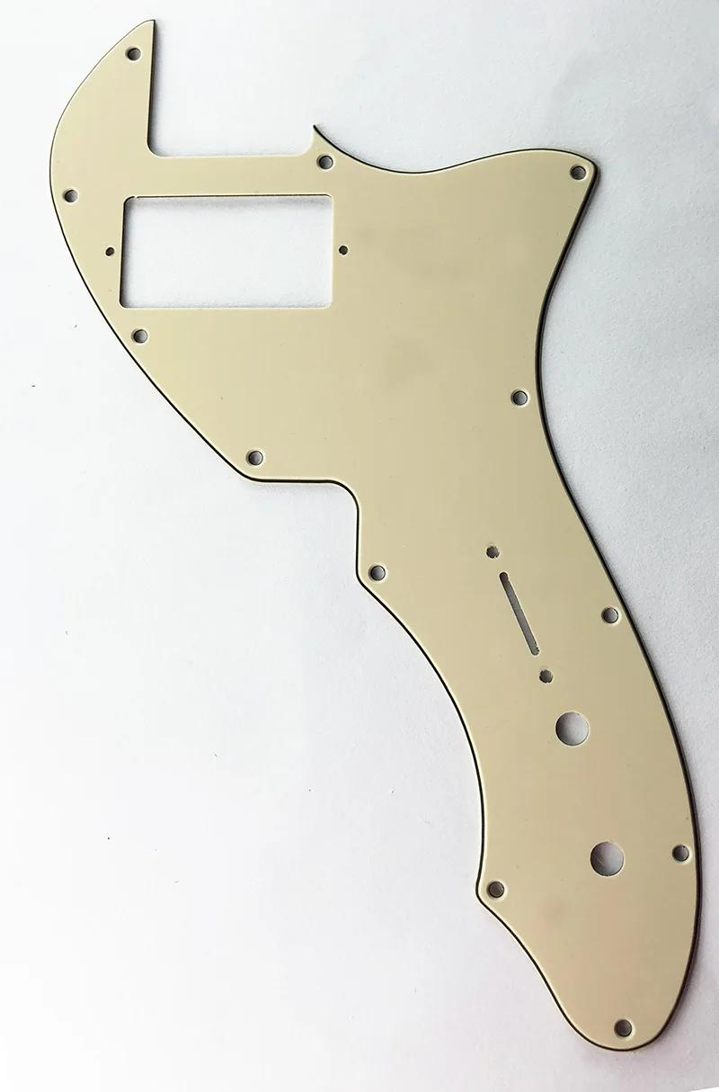 Pleroo Custom Guitar Parts - For Tele 69 Thinline Guitar Pickguard Scratch Plate With PAF Humbucker Multi Color Choice