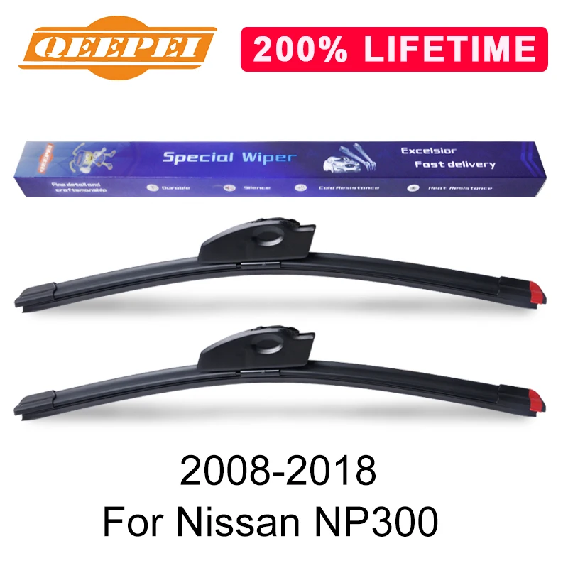 

QEEPEI Replace Wiper Blade For Nissan NP300 2008-2018 Silicone Rubber Windshield Windscreen Wiper Auto Car Accessories